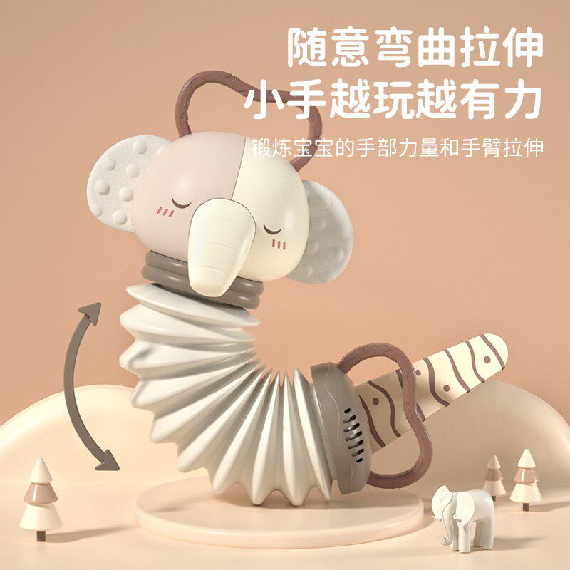婴幼儿玩具早教仿真0一1岁手风琴 怀胎十月玩具摇铃