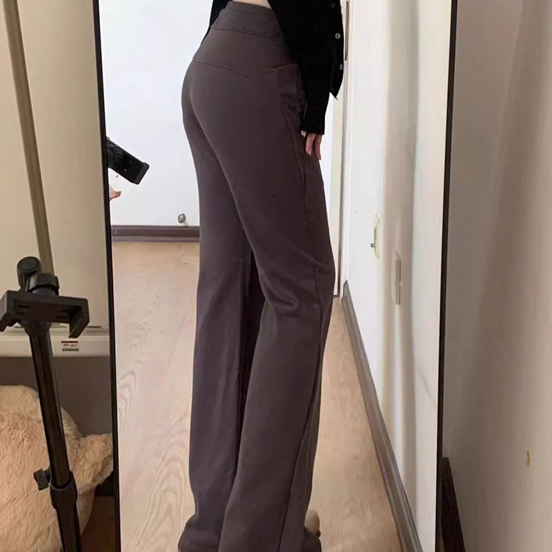 美式休闲微喇运动裤女大码胖mm春季新款遮胯显瘦卫裤梨形身材长裤,淘宝优惠券,粉丝福利购,淘宝优惠卷