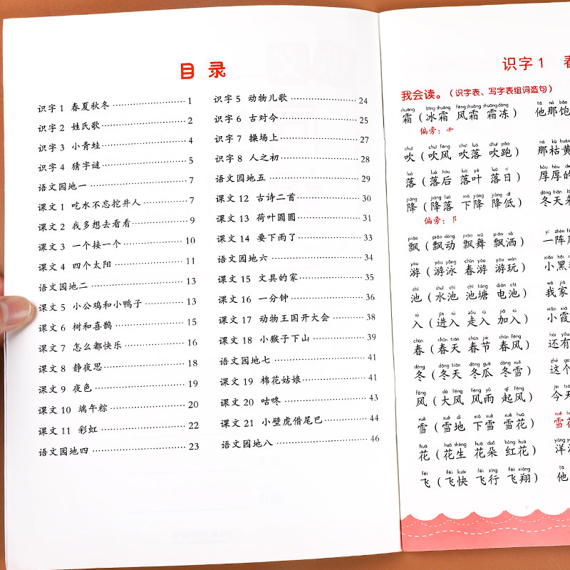 一年级下册生字组词造句阅读本语文基础知识大全汉字笔画笔顺词语句子积累手册上册人教版语文同步练习册题写字表汉语拼音专项训练