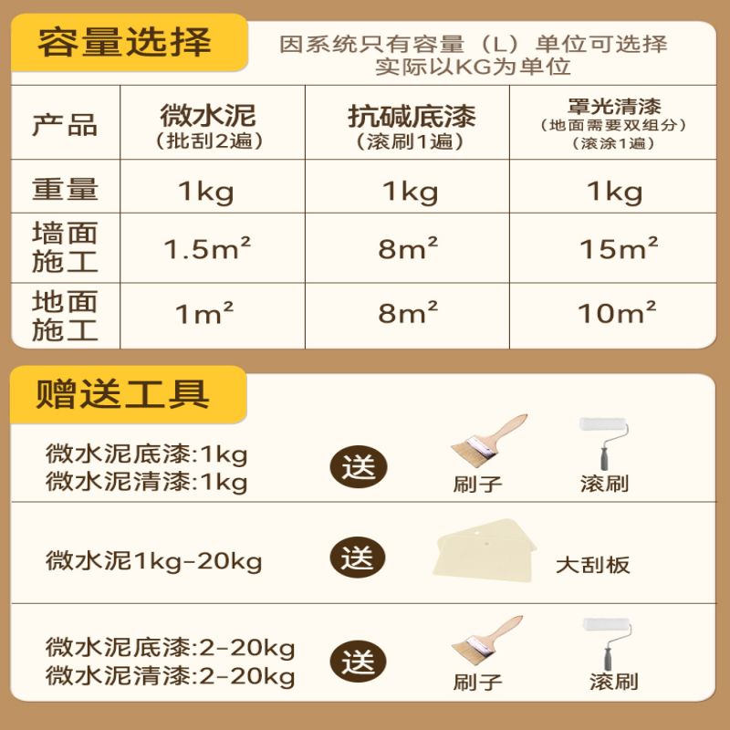 微水泥墙地一体涂料水泥漆墙面漆地面漆艺术漆肌理漆防水艺术涂料 - 图3