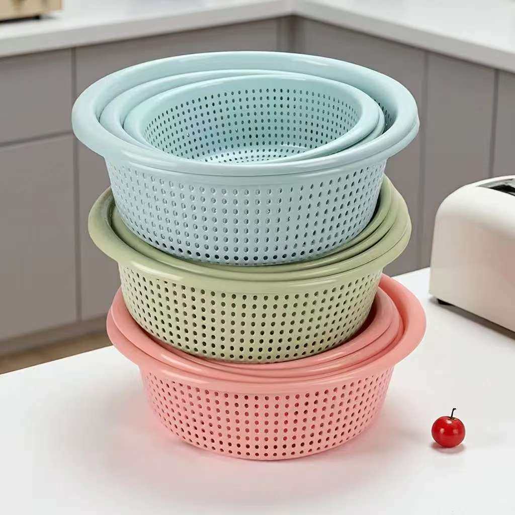 加厚洗菜篮子多功能家用厨房塑料水果筐菜篓2026新款洗菜盆沥水篮,淘宝优惠券,粉丝福利购,淘宝优惠卷