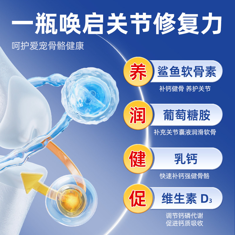 申亚威能狗狗鲨鱼软骨素宠物乳钙片健骨关节补钙中小型幼老年犬猫,淘宝优惠券,粉丝福利购,淘宝优惠卷