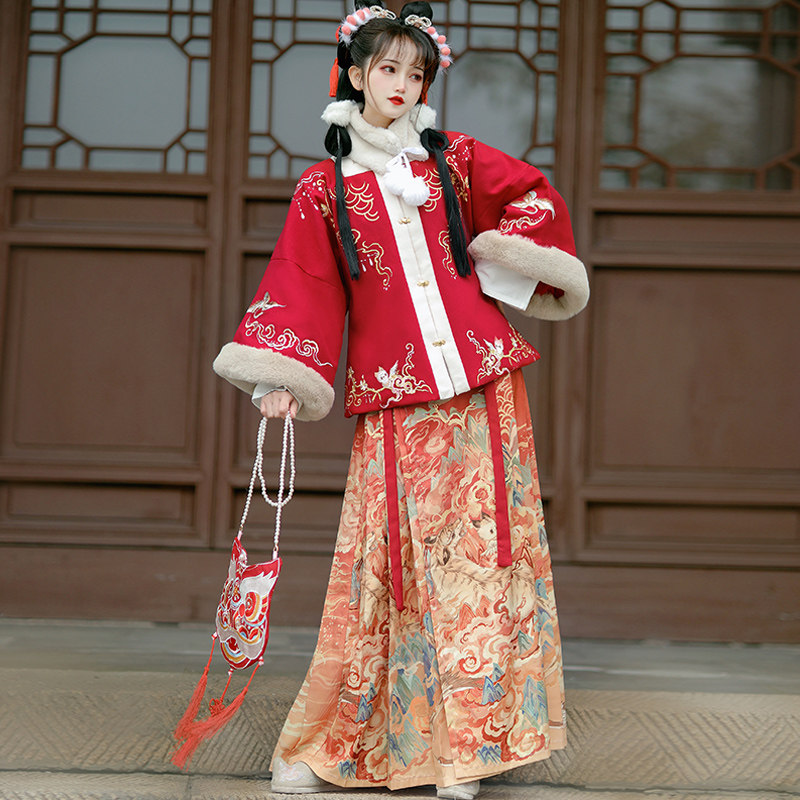 虎虎生威明制汉服2021新款马面裙 汉皙汉服