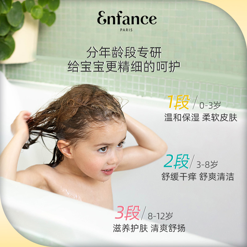 Enfance巴黎童年儿童洗护套装0-12岁宝宝婴儿洗发水沐浴露礼盒