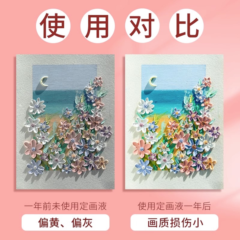 高尔乐油画棒定画液喷雾素描轻胶丙烯水粉水彩色粉彩铅订画液美术画画炭笔丹可林彩研防水定型无味固色喷色剂 - 图2