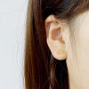 Sweet pure silver sterling silver hypoallergenic natural yellow hair crystal