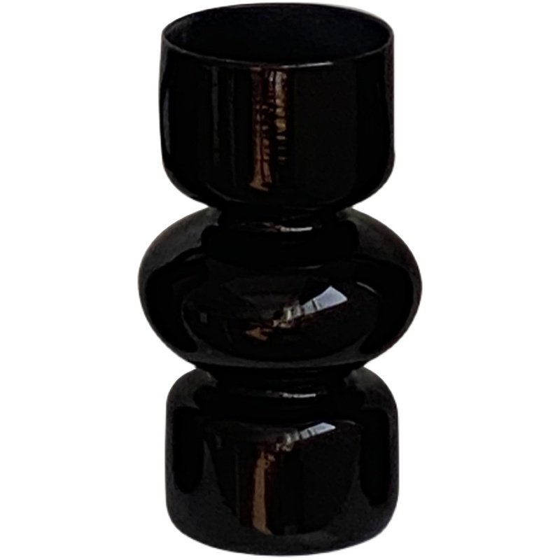 ins韩国风复古玻璃花瓶简约北欧黑色花瓶不规则设计轻奢居家装饰,淘宝优惠券,粉丝福利购,淘宝优惠卷