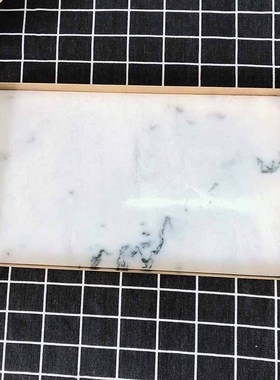 北欧轻奢风创意天然大理石托盘寿司盘甜品餐盘面包砧板首饰收纳盘
