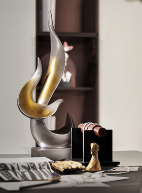 欧式创意模型摆件客厅卧室酒柜电视柜火炬造型树脂工艺品摆件玄关