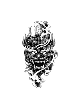 【两张】草本纹身贴半永久男防水持久山海经果汁高级感花臂贴纸