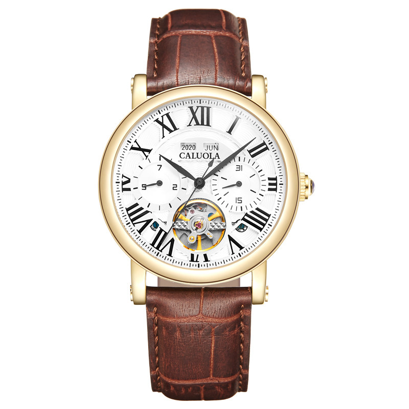 卡罗莱全自动多功能官方正品机械表 iwochs国产腕表