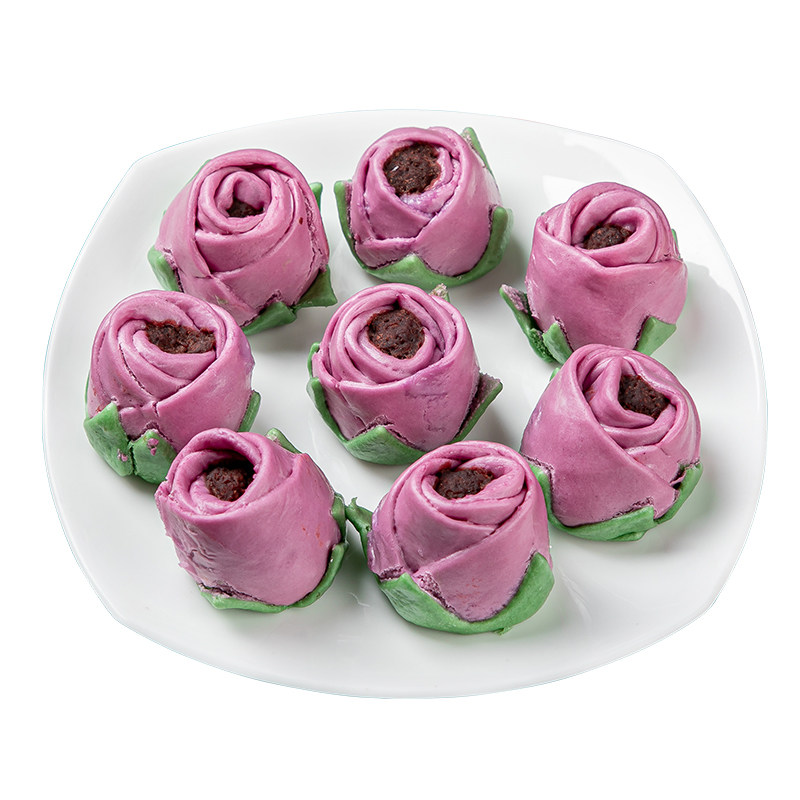 玫瑰包10个箱装 婚宴酒店宴席包点紫薯红豆包速食早餐半成品商用,淘宝优惠券,粉丝福利购,淘宝优惠卷