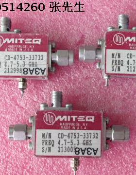 MITEQ CD-4753-33732 4.7-5.3GHz 20dB 射频双向耦合器 带检波器