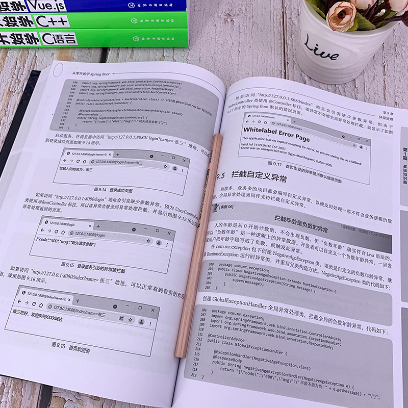 从零开始学Spring Boot微视频学编程轻松入门框架的用法基础配置项目Controller控制器JSON解析器WebSocket长连接编程图书籍-图2