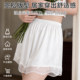 Die An Fen lace ສີຂາວ leggings ກາງເກງຄວາມປອດໄພຕ້ານການສໍາຜັດສໍາລັບເດັກຍິງວ່າງບ້ານສັ້ນບາງໆ summer breathable