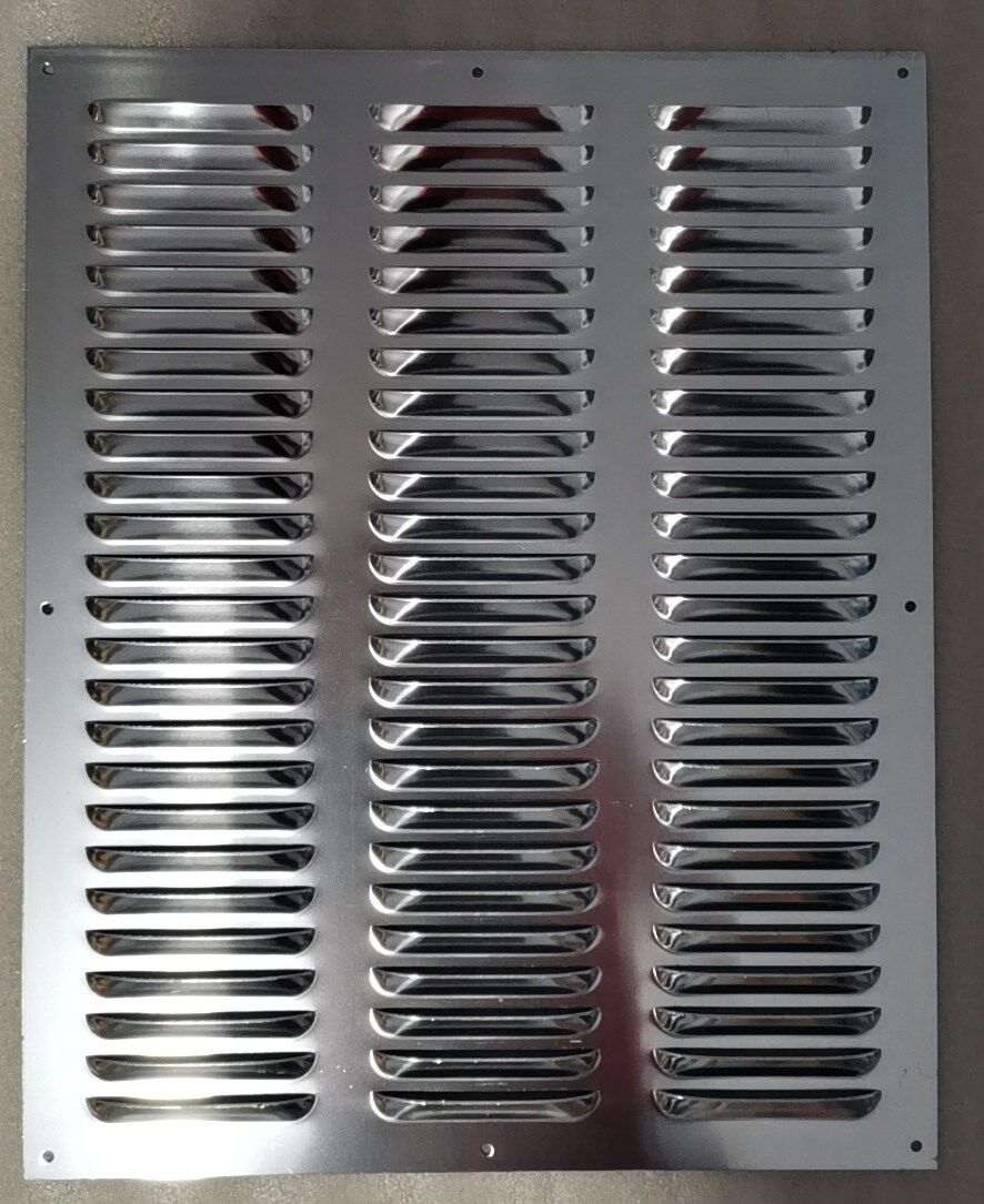 不锈钢铝合金百叶窗外墙机箱设备厢车货车防水通风口暖气罩鱼鳞板