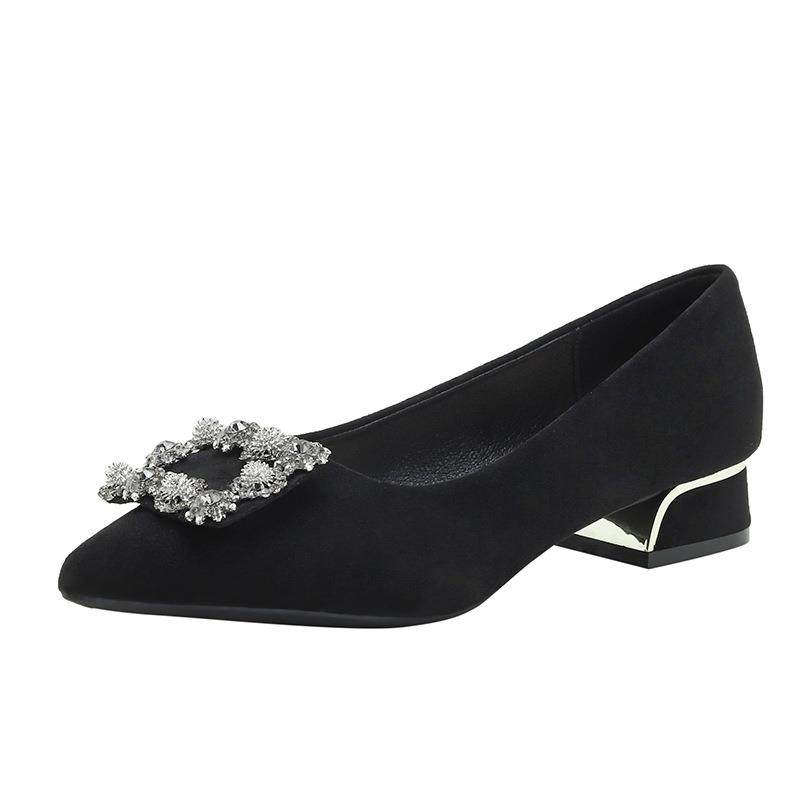 尖头单鞋女2026春秋季新款平底豆豆鞋韩版时尚浅口仙女妈妈鞋定制,淘宝优惠券,粉丝福利购,淘宝优惠卷