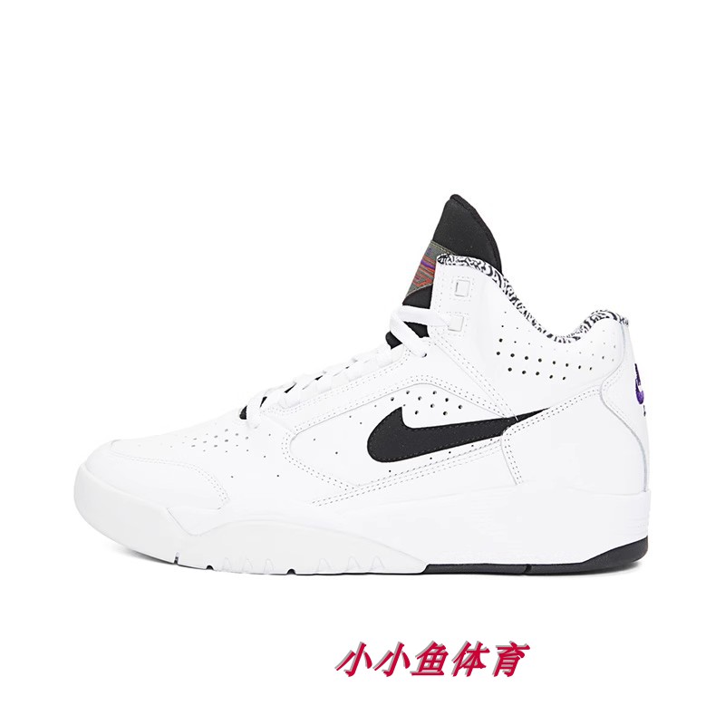 NIKE耐克篮球鞋男鞋2024春新款白色高帮运动鞋DJ2518-100