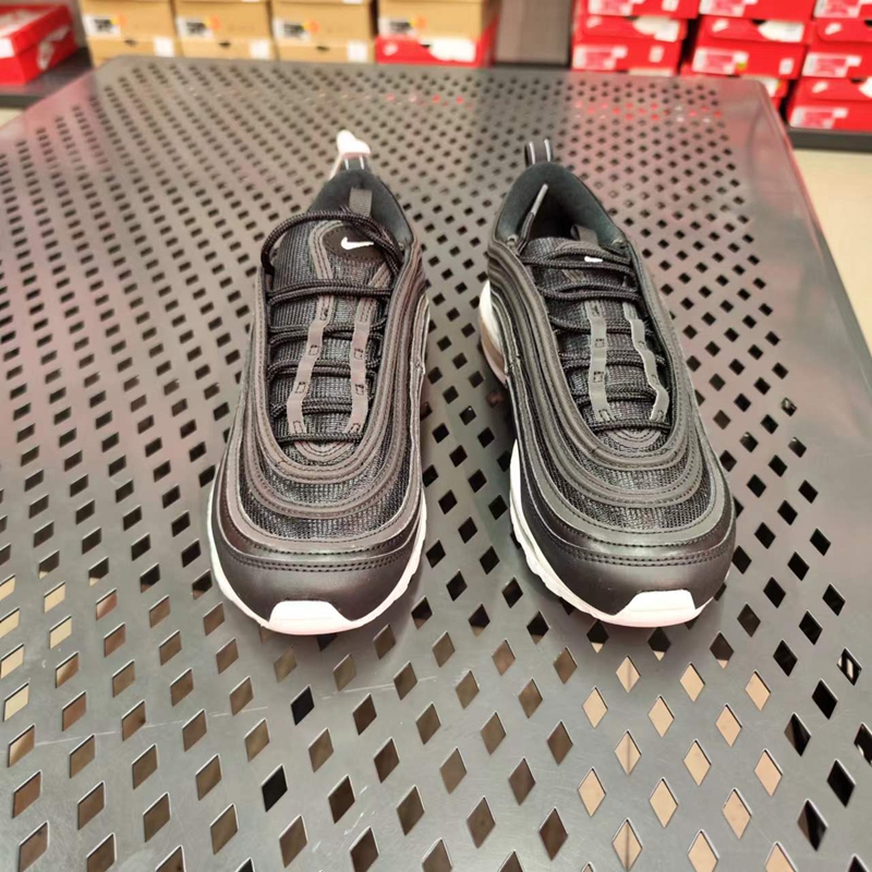 Nike耐克Air Max97 耐克男子纯黑子弹头全掌气垫跑步鞋921826-001