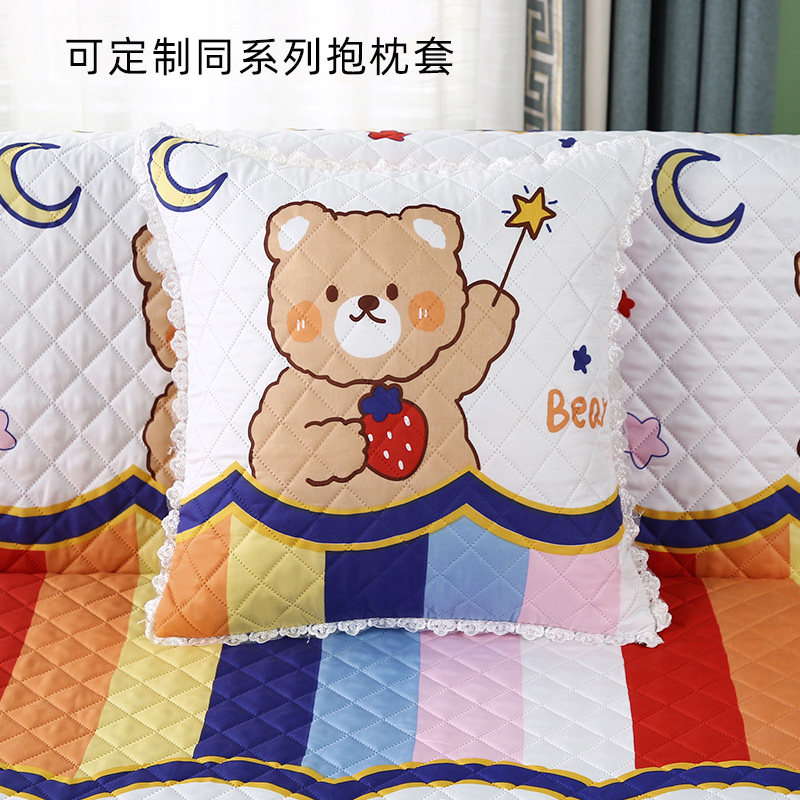 折叠沙发罩无扶手四季通用防滑沙发垫简易小型单人双人沙发床套罩,淘宝优惠券,粉丝福利购,淘宝优惠卷