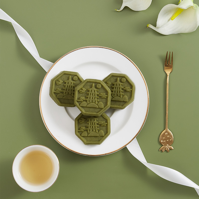 南宋胡记绿豆冰糕传统中式糕点心杭州特产老式绿豆饼零食伴手礼盒 - 图2