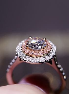 pringxy女银镀白金甜美戒指