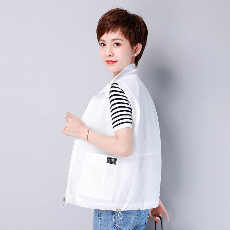 春夏中年外穿单薄户外网眼速干马甲 千千言服饰马夹