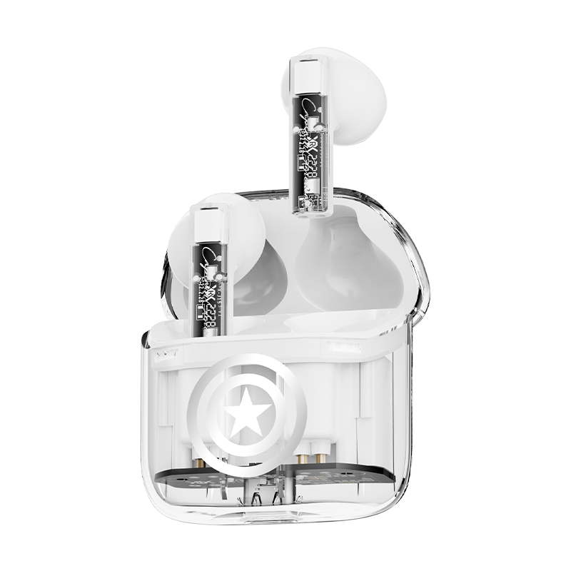 漫威mr17真无线入耳式半透明耳麦 利高维特数码蓝牙耳机