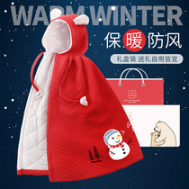 Brand Baby Cloister Cape Autumn Winter Out of the Cape Wind wind Windproof God Instrumental Winter Coats Girl 0 June