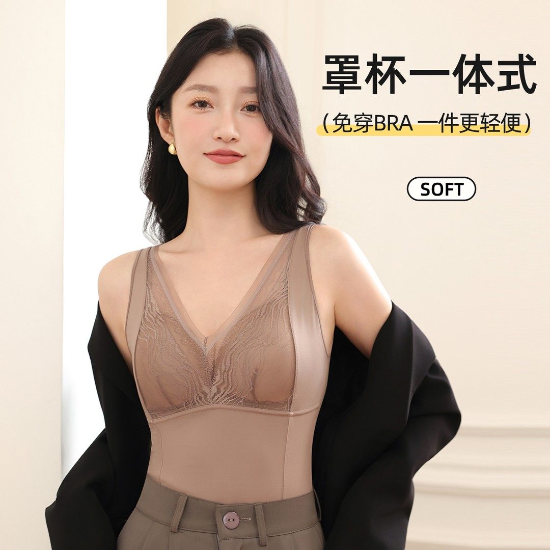 羊绒桑蚕丝蛋白秋冬微压修身无痕内搭保暖纯色女薄款护背保暖背心,淘宝优惠券,粉丝福利购,淘宝优惠卷