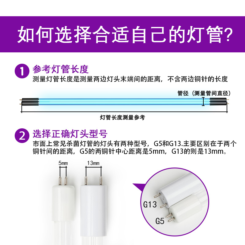 紫外线消毒灯灯管消毒柜紫外线灯传递窗超净工作台用臭氧杀菌灯管-图0