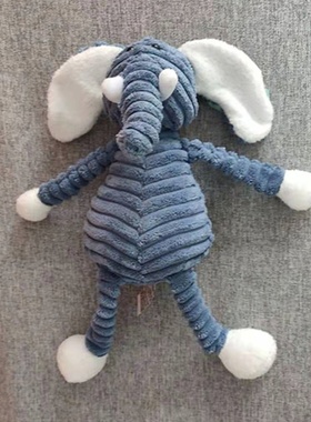 丑萌玩偶条纹动物毛绒玩具创意家居摆件挂件公仔儿童安抚布娃娃