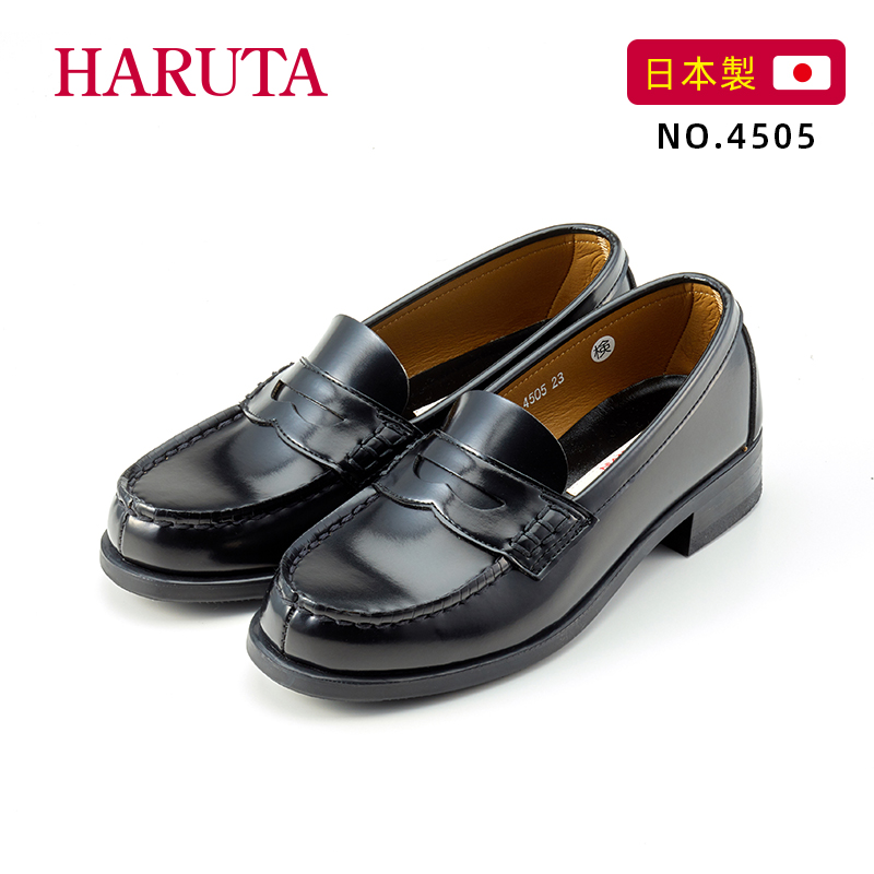 Haruta4505女鞋日系新款中跟粗跟单鞋子女学生百搭乐福鞋jk制服鞋 - 图3