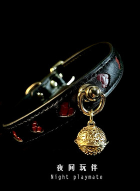 铃铛项圈choker颈圈女m颈带puppy颈环小狗锁骨链k9脖圈男定制刻字