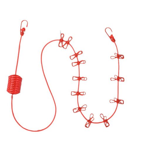 户外晾衣绳晒被子神器阳台钢丝晒衣服挂衣架窗帘绳室内家用免打孔 - 图3