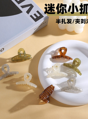 半扎发小抓夹2024新款后脑勺