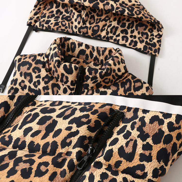 潮流豹纹马甲情侣款外穿坎肩背心秋冬季潮流无袖棉衣男女马夹外套,淘宝优惠券,粉丝福利购,淘宝优惠卷