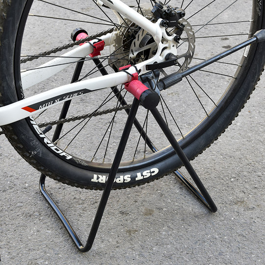 Foldable bicycle U-shaped parking rack