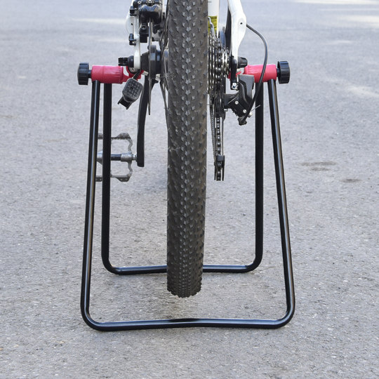 Foldable bicycle U-shaped parking rack