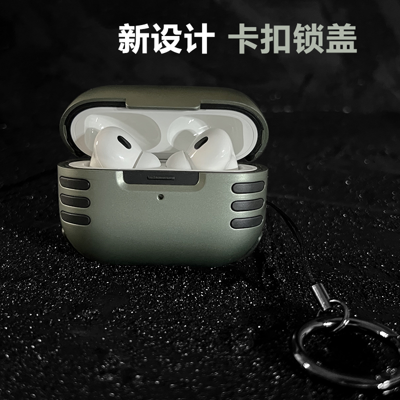 airpodsPro保护套2代typec口Airpods3保护壳usbc适用苹果蓝牙耳机硅胶软壳ipodspro防摔不掉盖磨砂壳个性创意 - 图0