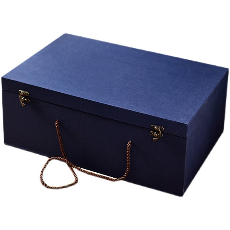 蓝色布面锦盒长方形玉器石头古玩碗摆件礼盒空盒正方形礼品盒定制,淘宝优惠券,粉丝福利购,淘宝优惠卷