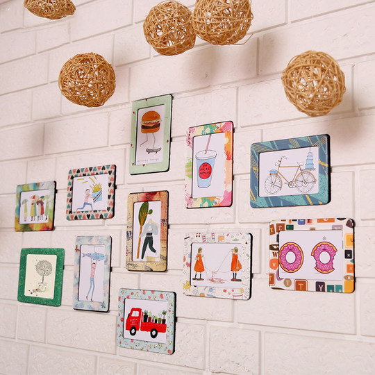 Modern style living room punch-free magnetic photo frame photo wall