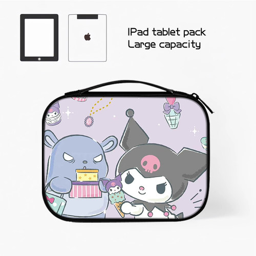 库洛米平板收纳包ipad收纳包适用小米苹果10.9华为matepad11手提pad12电脑Pro13寸内胆air4键盘袋mini6保护套 - 图0