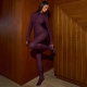 Trendy hot girl snake print long sleeve jumpsuit