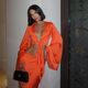 European and American short cardigan and skirt fashionable two-piece set