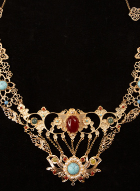 珍珠玛瑙敦煌异域风璎珞汉服配饰