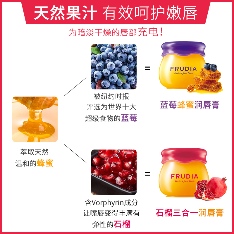 韩国frudia FRUDIA海外润唇膏