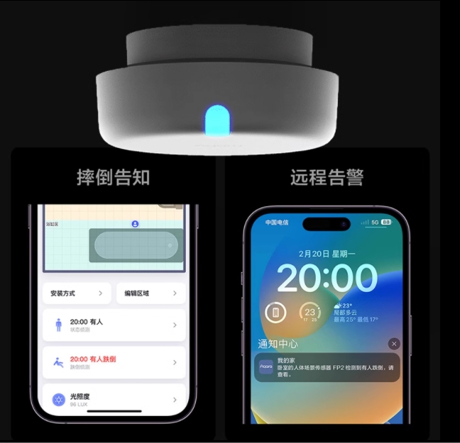 Aqara绿米人体存在传感器FP2智能家居HomeKit小米场景感应开关-图0