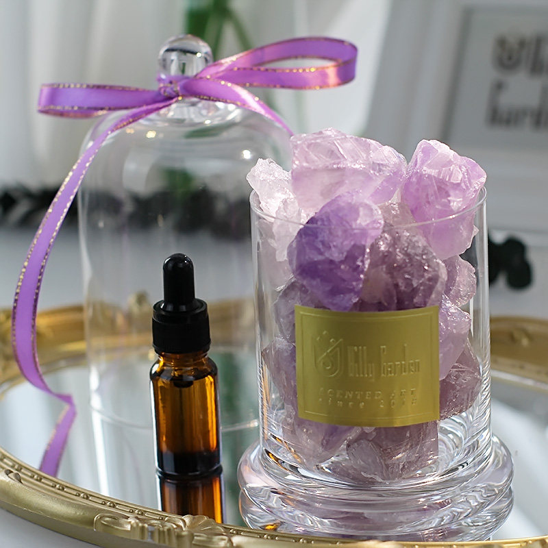 天然水晶扩香石原石蜡烛粉白紫黄绿萤石无火香薰精油装饰摆件材料,淘宝优惠券,粉丝福利购,淘宝优惠卷