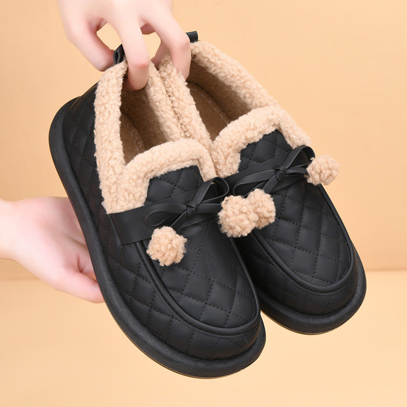冬季新款北京2025女棉鞋加绒加厚防滑保暖妈妈鞋韩版时尚豆豆棉鞋,淘宝优惠券,粉丝福利购,淘宝优惠卷